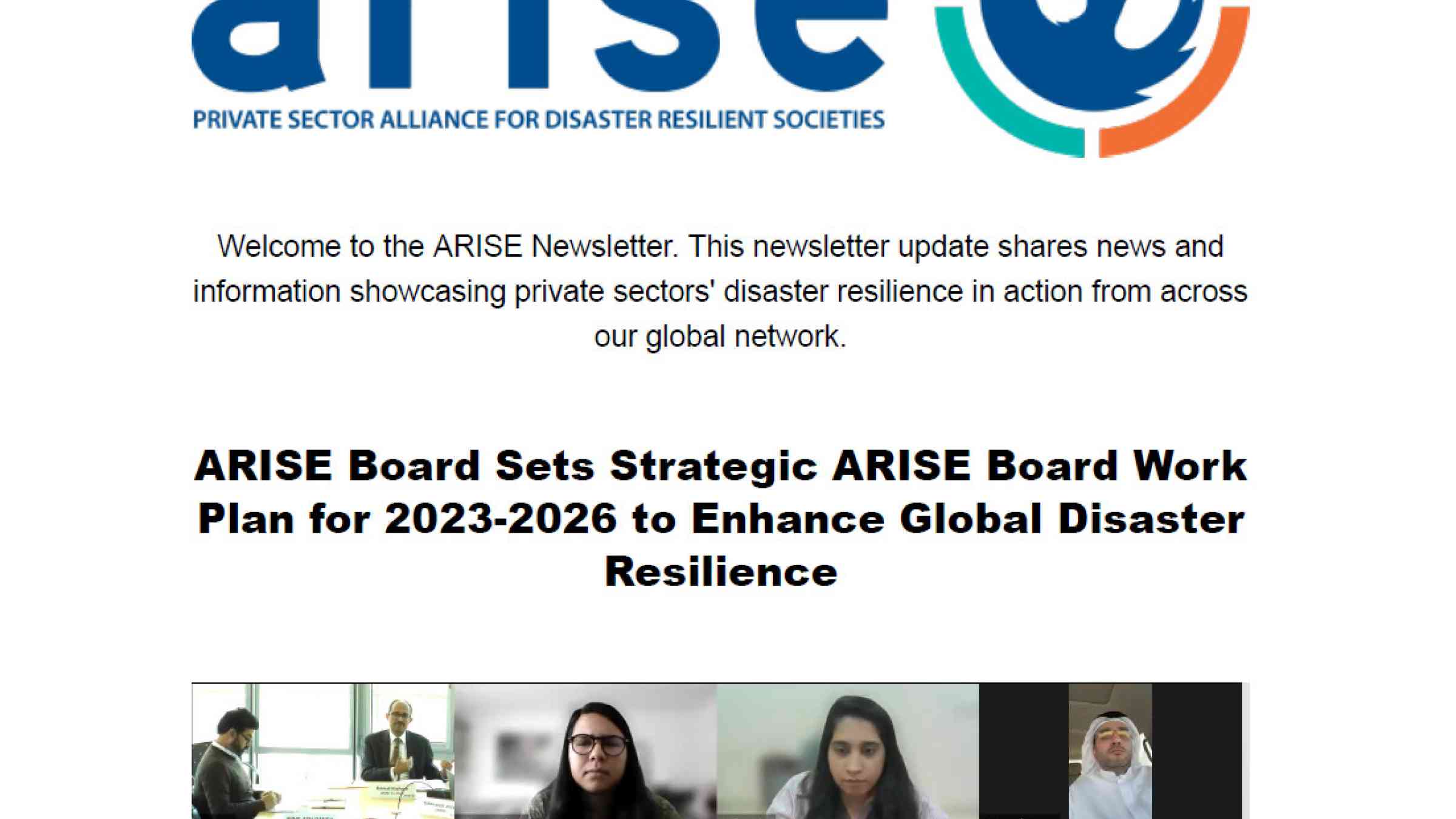 ARISE Newsletter: April 2024